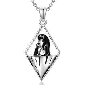 Dainty Penguin Necklace 925 Sterling Silver Thin Chain NWT